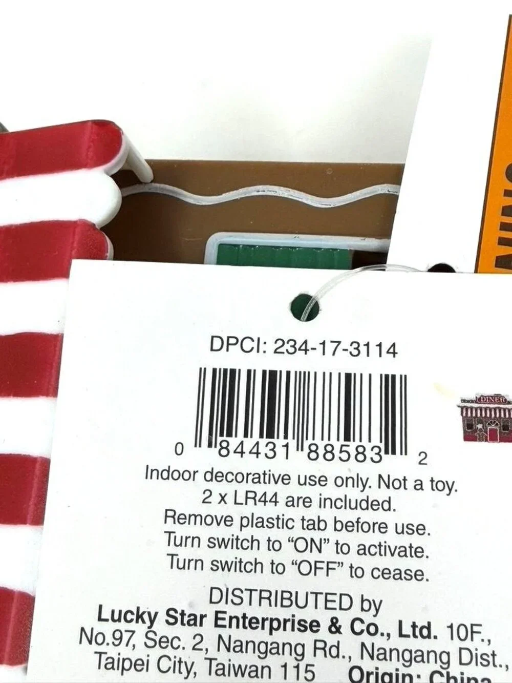 Target Bullseye’s Playground Gingerbread Diner Christmas Light Up Village House